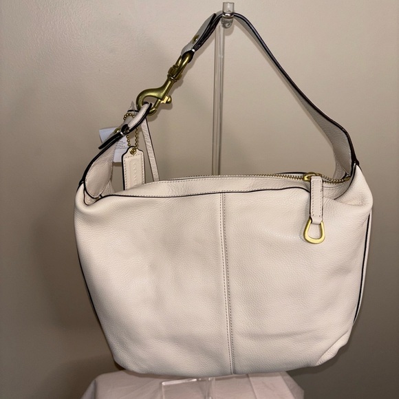 NWT Coach Off White Leather Shoulder Bag with Dust Bag. - Picture 8 of 16
